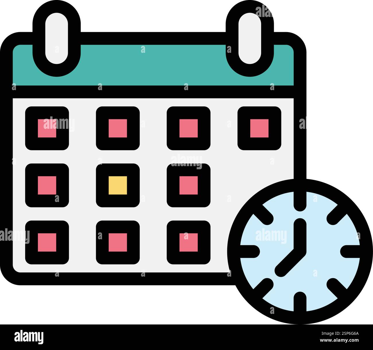 Deadline Vector Icon Design Illustration Stock Vector