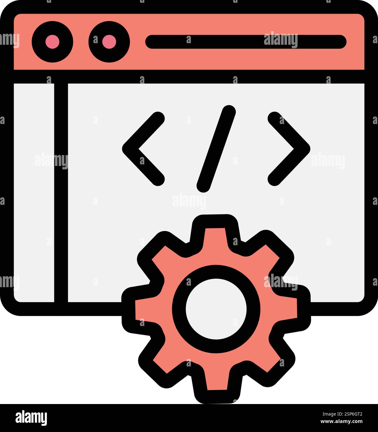 Web development Vector Icon Design Illustration Stock Vector