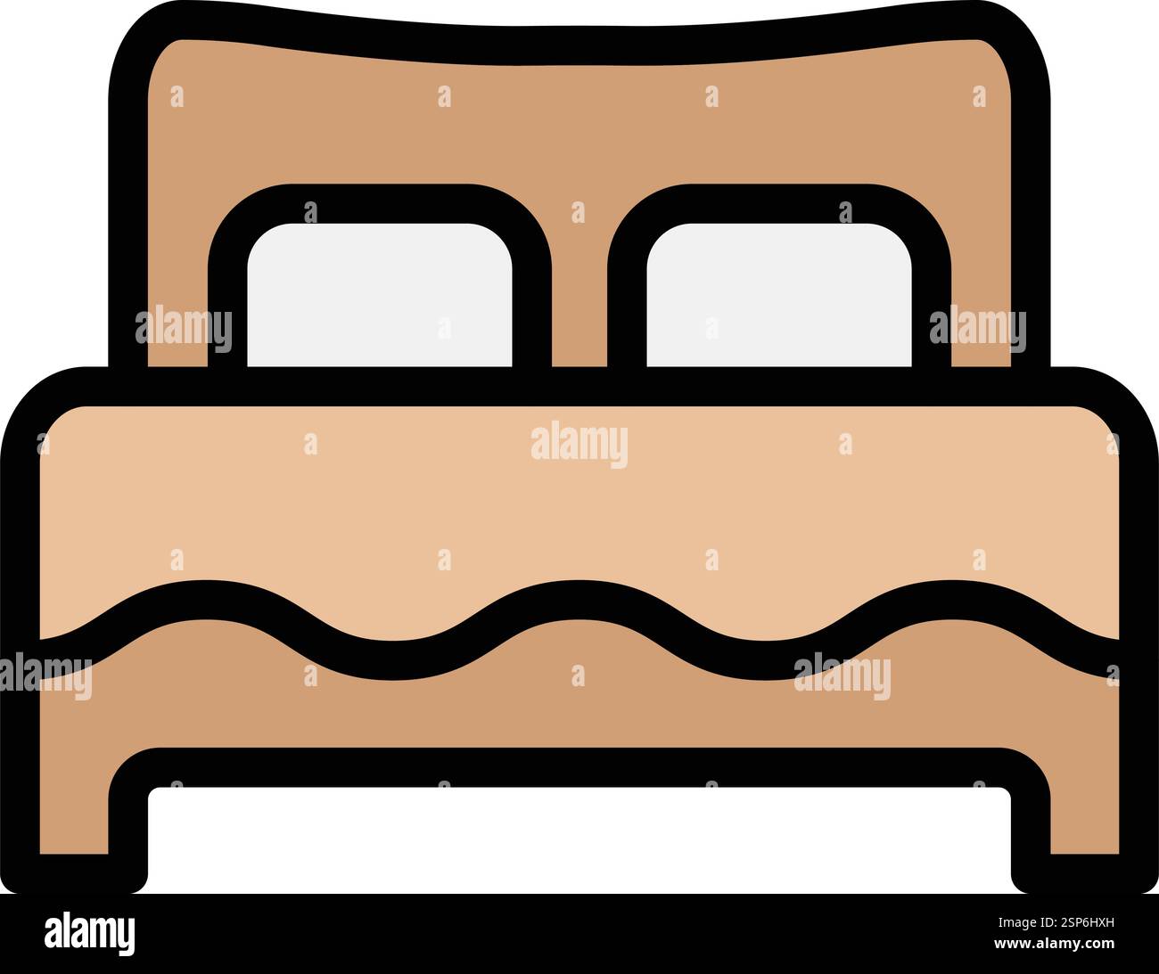 Bed Vector Icon Design Illustration Stock Vector