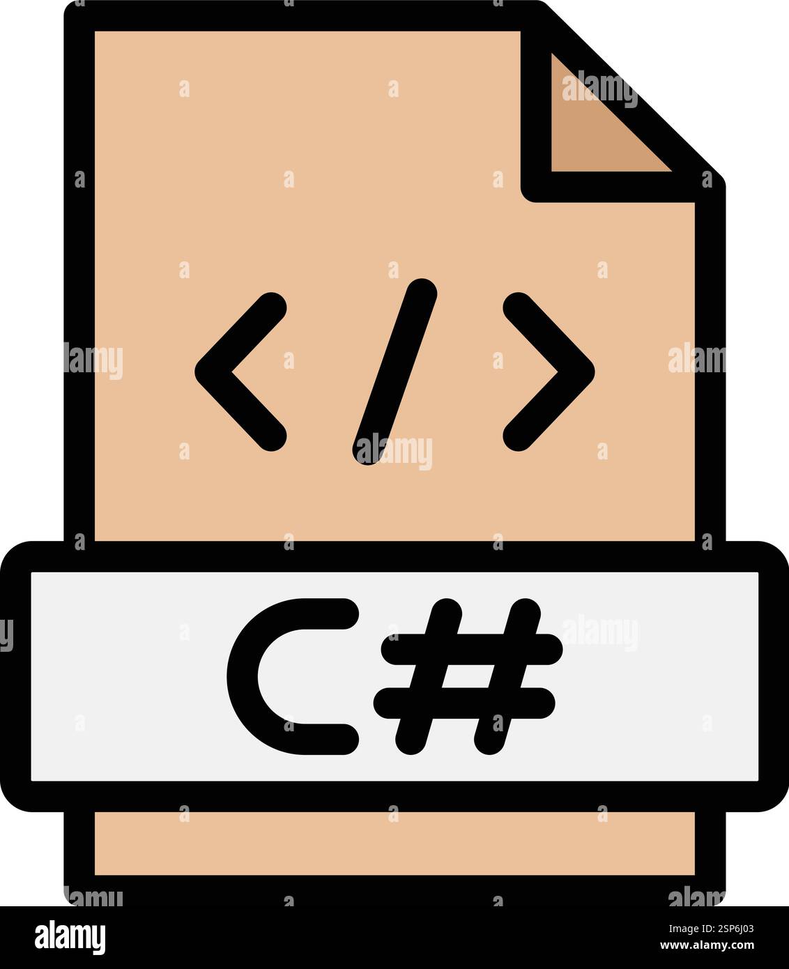 C sharp Vector Icon Design Illustration Stock Vector