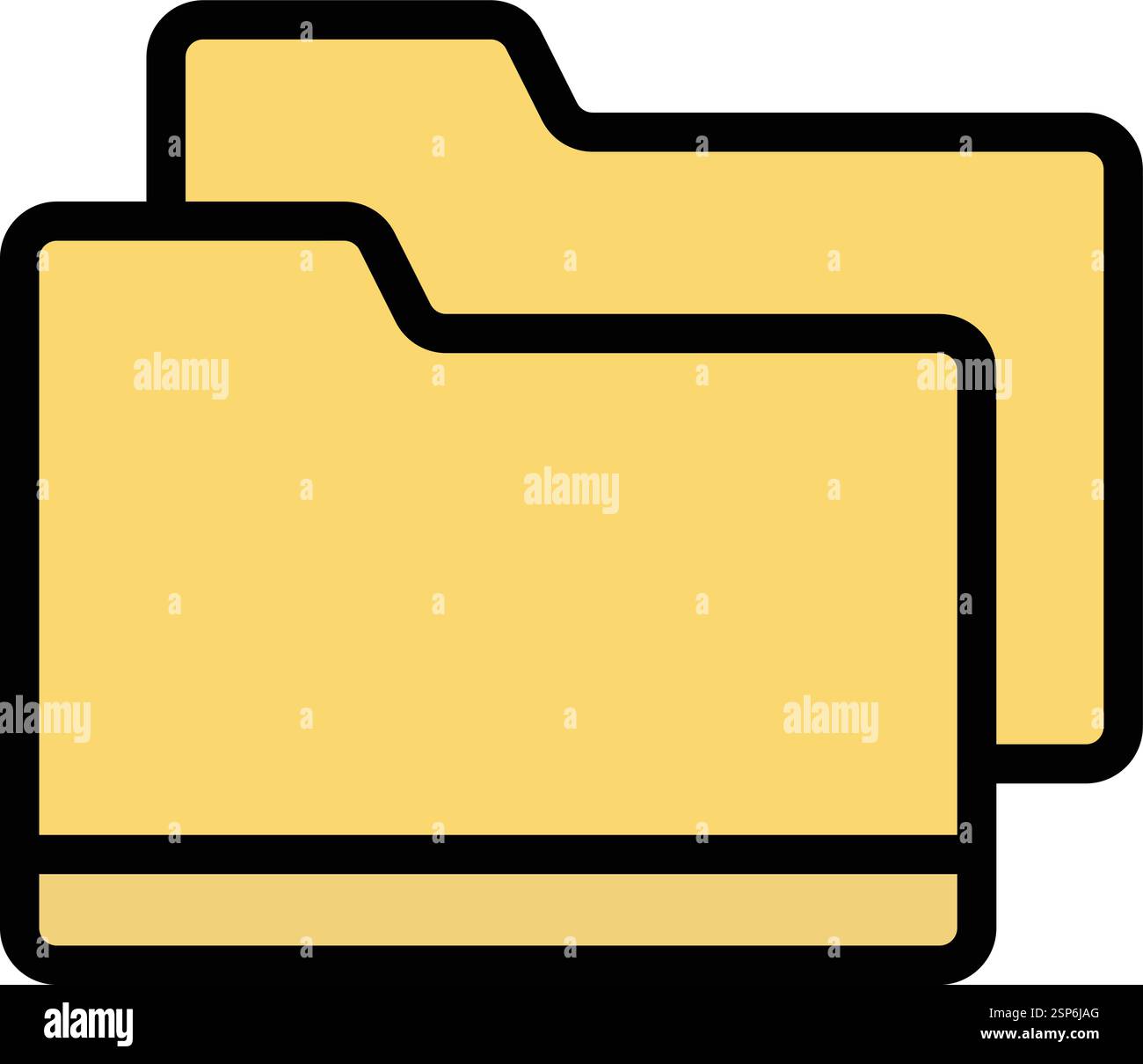Folder Vector Icon Design Illustration Stock Vector