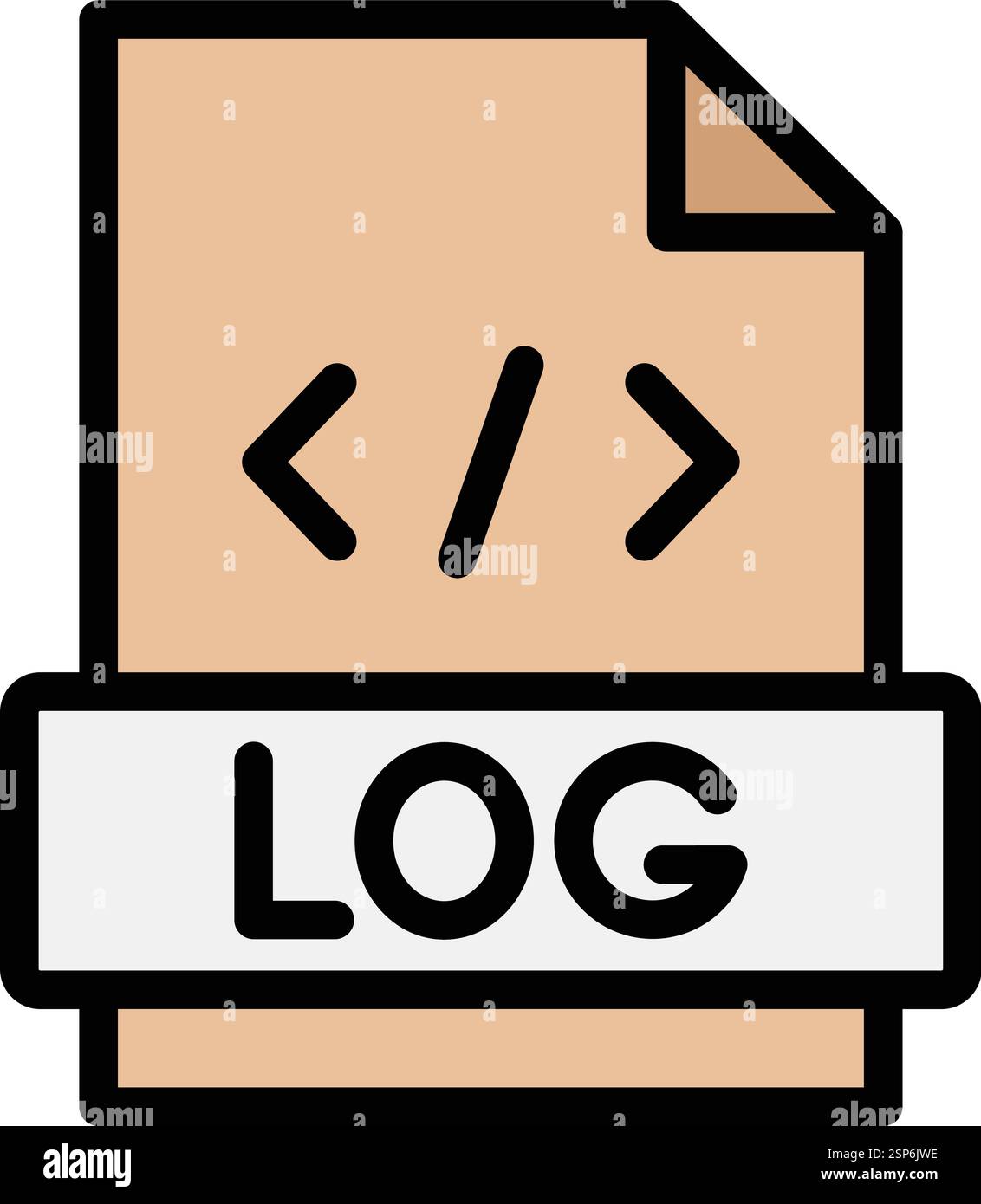 Logs Vector Icon Design Illustration Stock Vector