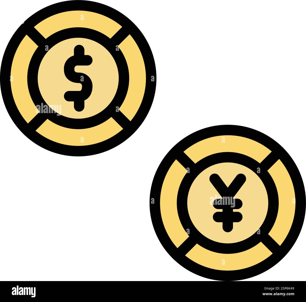 Currency Vector Icon Design Illustration Stock Vector