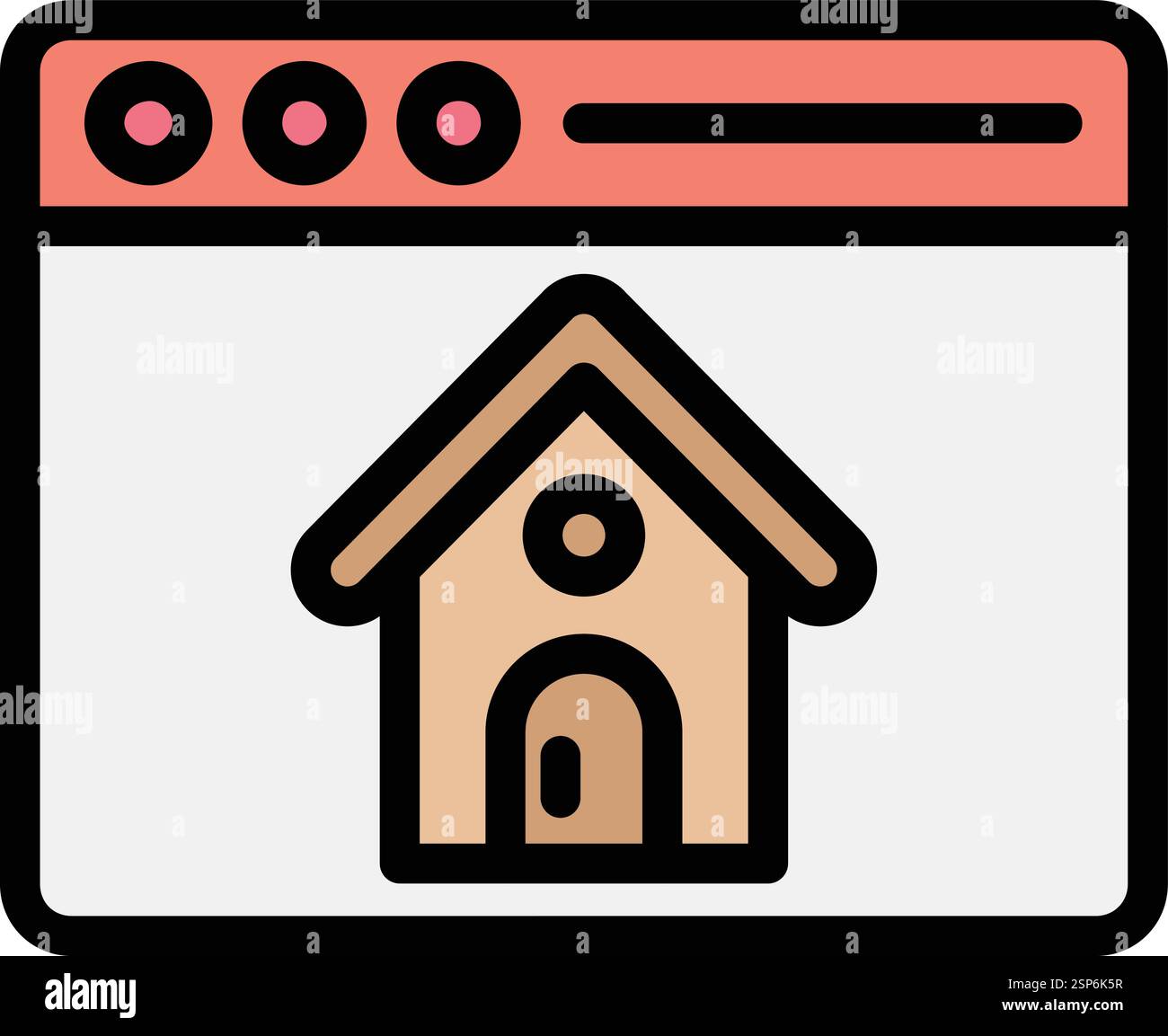 House browser Vector Icon Design Illustration Stock Vector