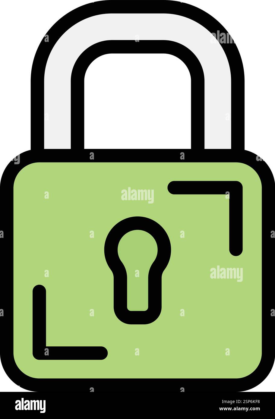 Padlock Vector Icon Design Illustration Stock Vector
