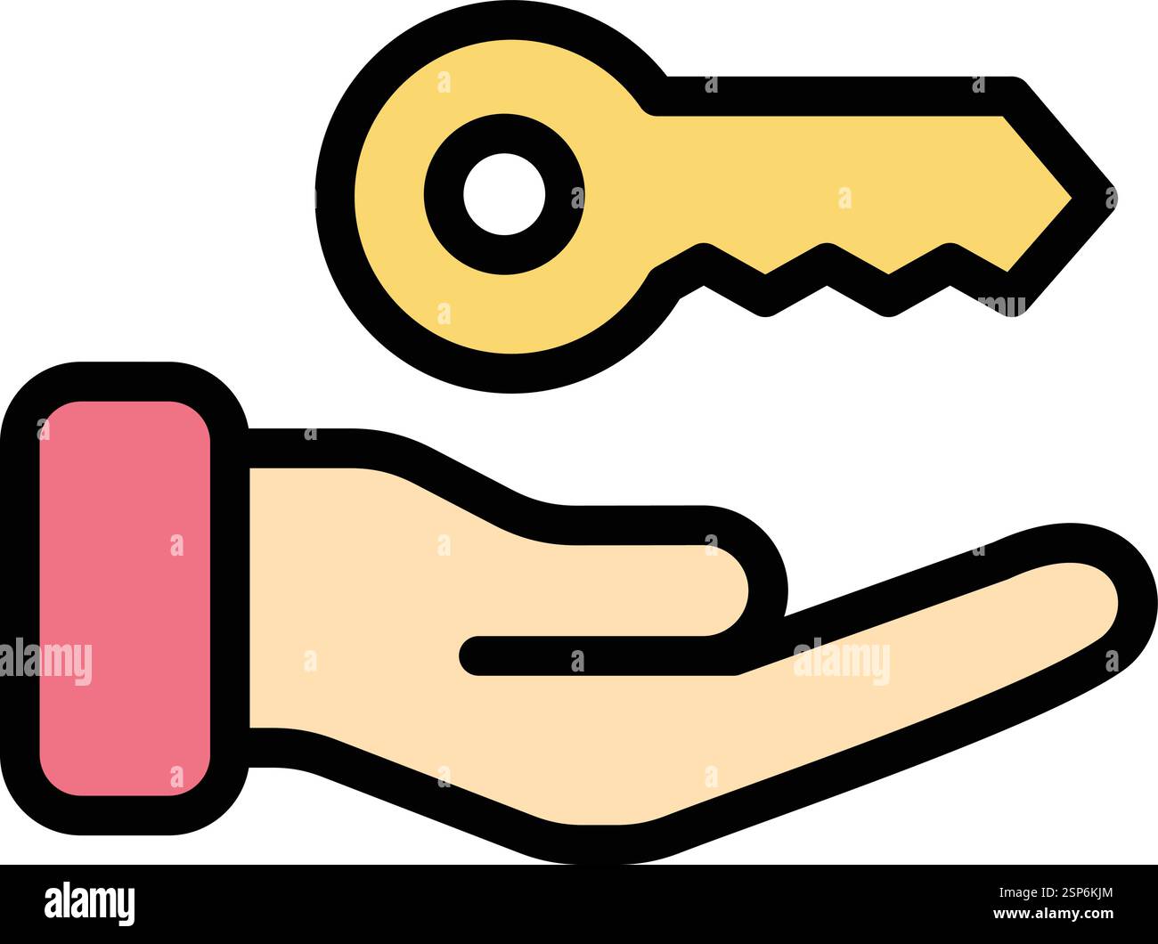 Key Vector Icon Design Illustration Stock Vector