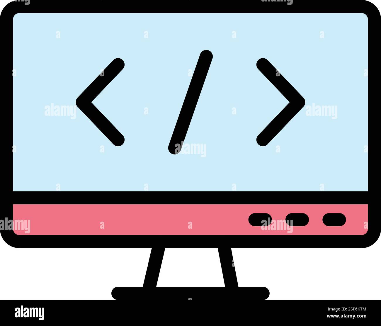 Coding Vector Icon Design Illustration Stock Vector