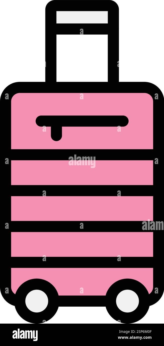 Luggage Vector Icon Design Illustration Stock Vector