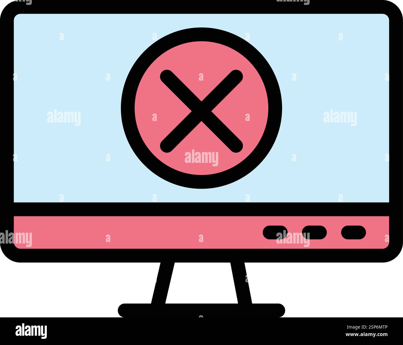 Error Vector Icon Design Illustration Stock Vector