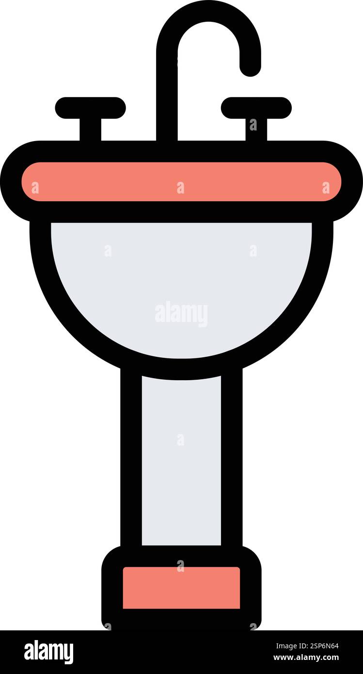Sink Vector Icon Design Illustration Stock Vector