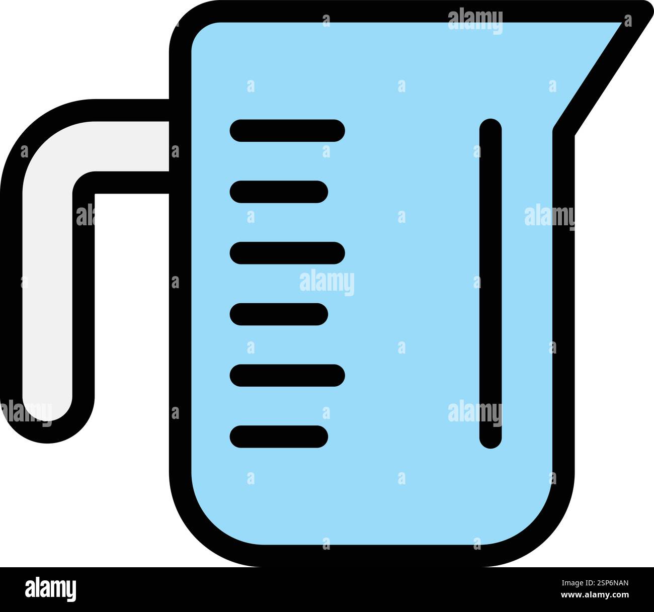 Measuring cup Vector Icon Design Illustration Stock Vector