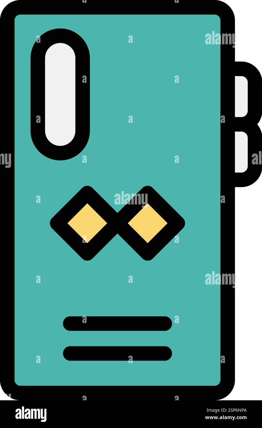 Mobile case Vector Icon Design Illustration Stock Vector