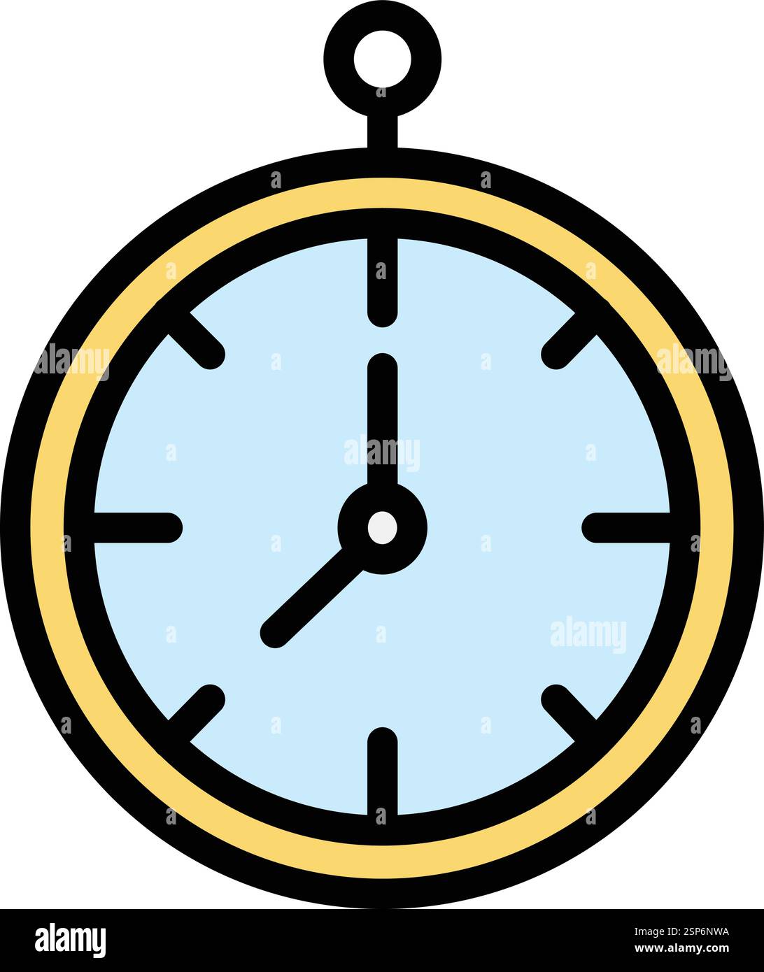 Clock Vector Icon Design Illustration Stock Vector