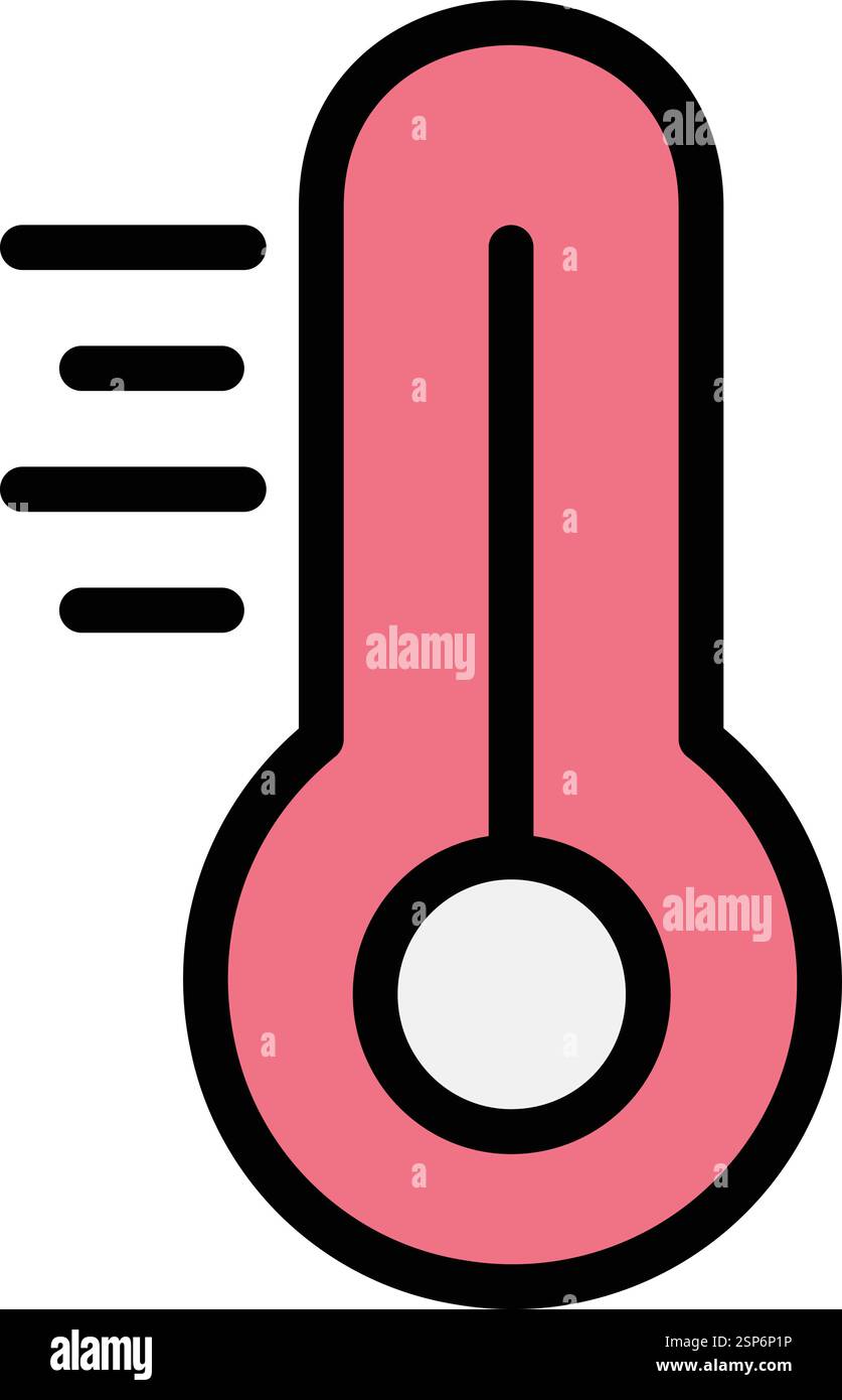 Thermometer Vector Icon Design Illustration Stock Vector