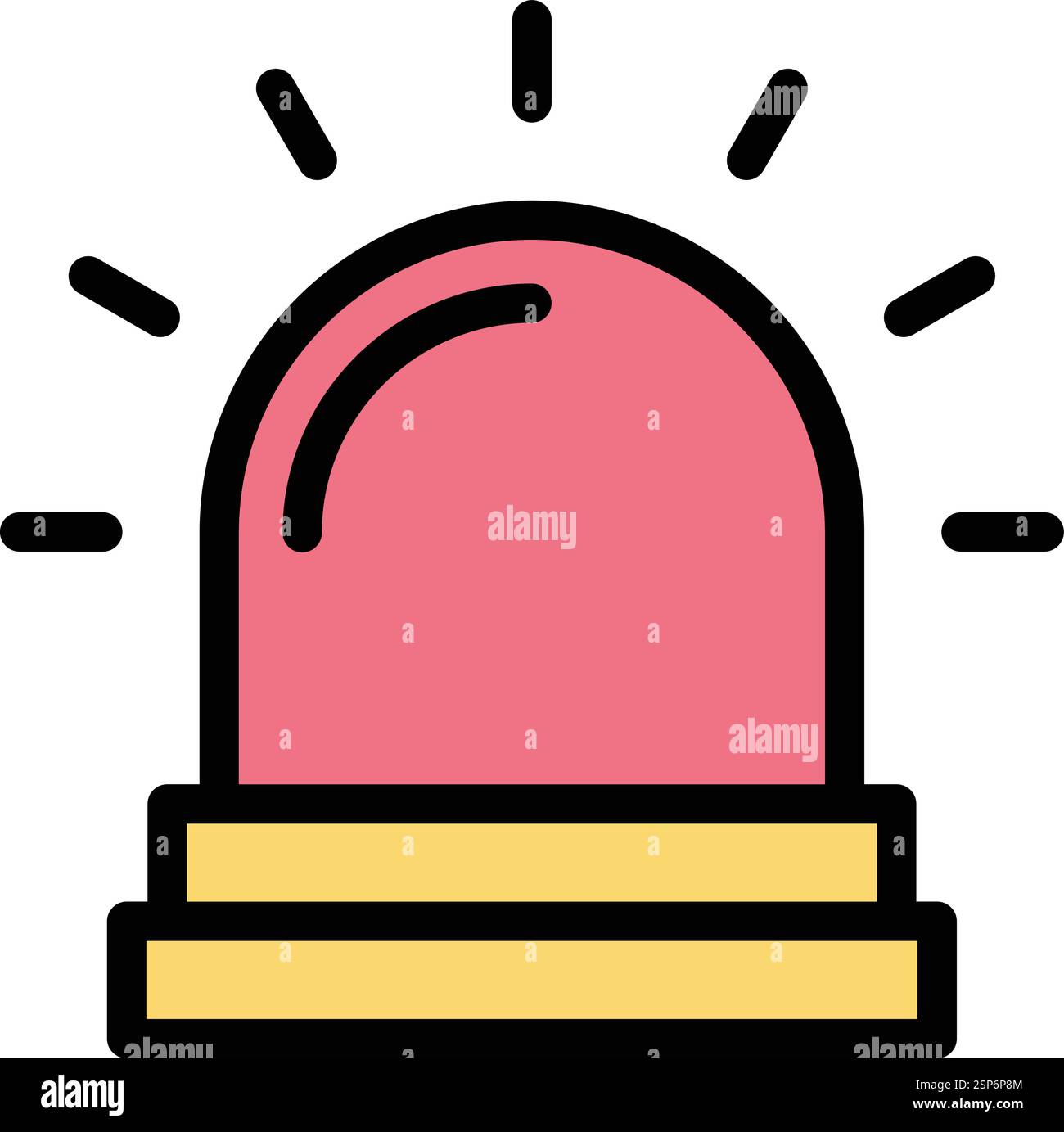 Fire alarm Vector Icon Design Illustration Stock Vector