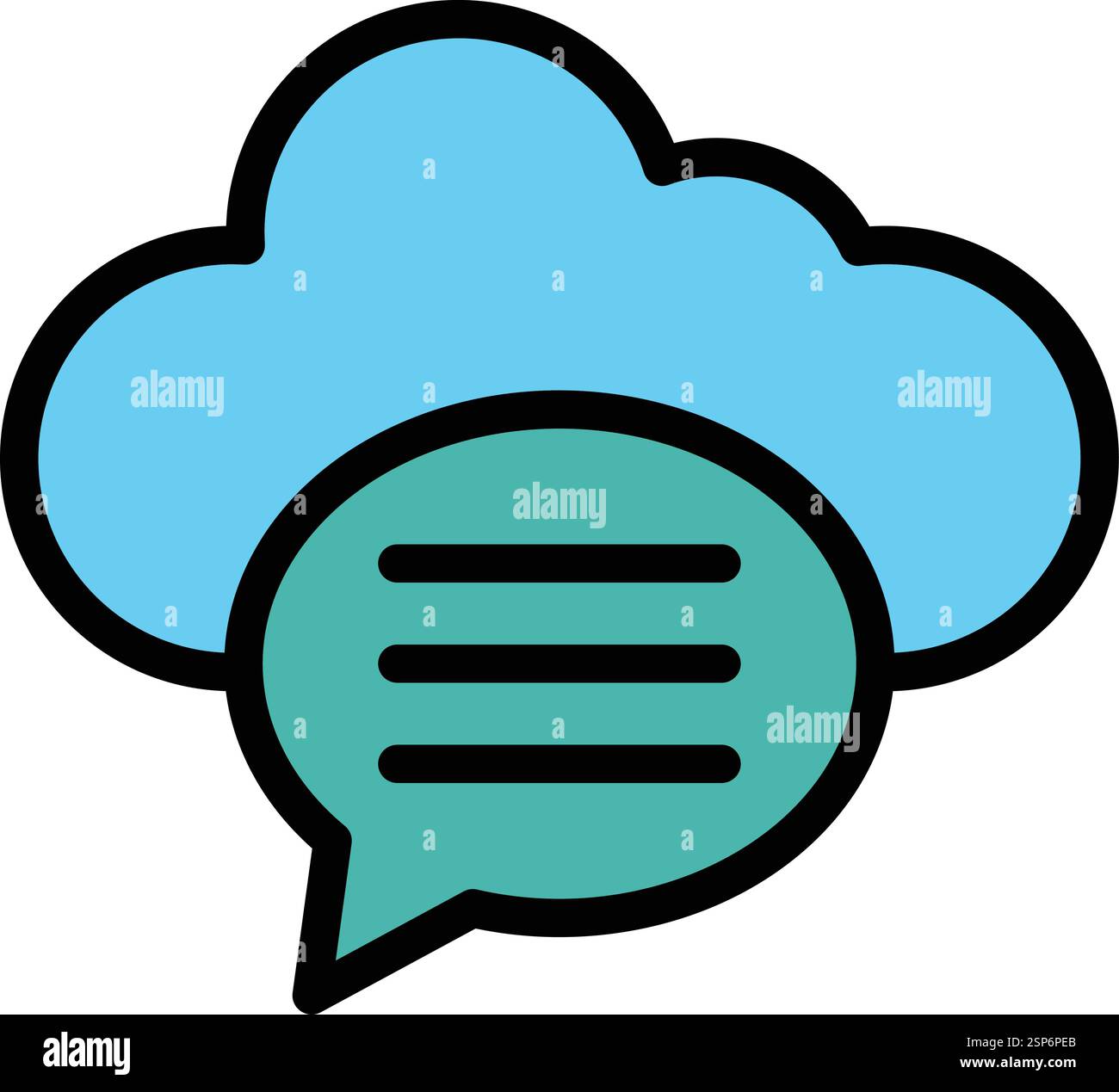Chat bubble Vector Icon Design Illustration Stock Vector