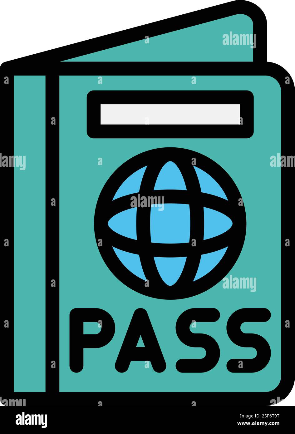 Passport Vector Icon Design Illustration Stock Vector