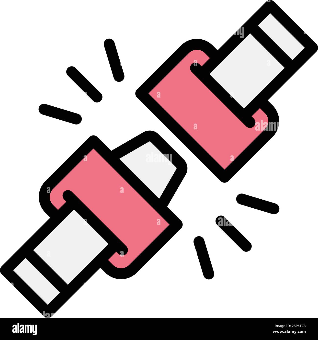 Safety belt Vector Icon Design Illustration Stock Vector