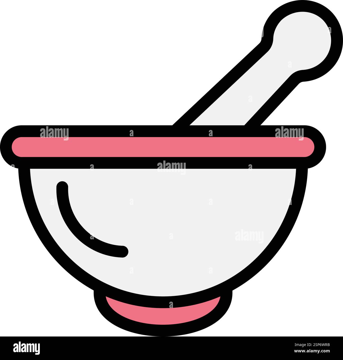 Mortar Vector Icon Design Illustration Stock Vector