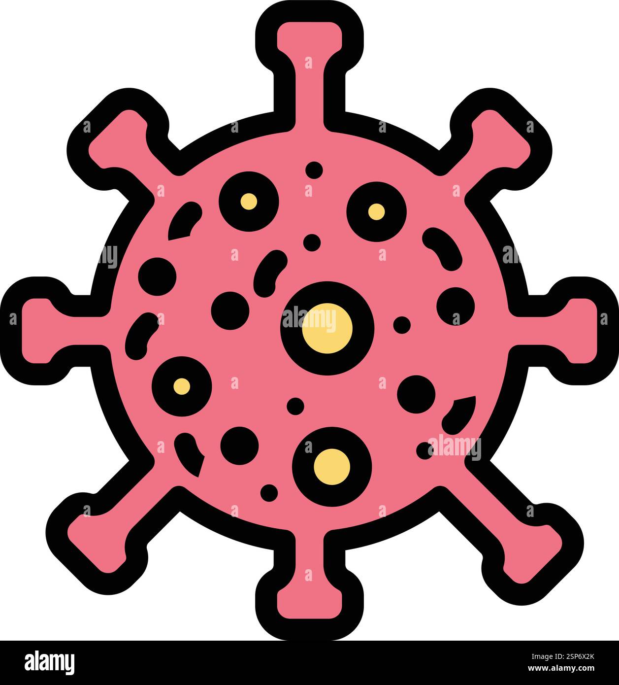 Virus Vector Icon Design Illustration Stock Vector