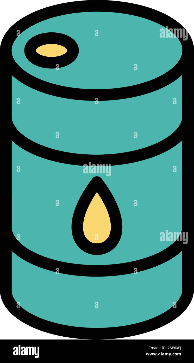 Barrel Vector Icon Design Illustration Stock Vector