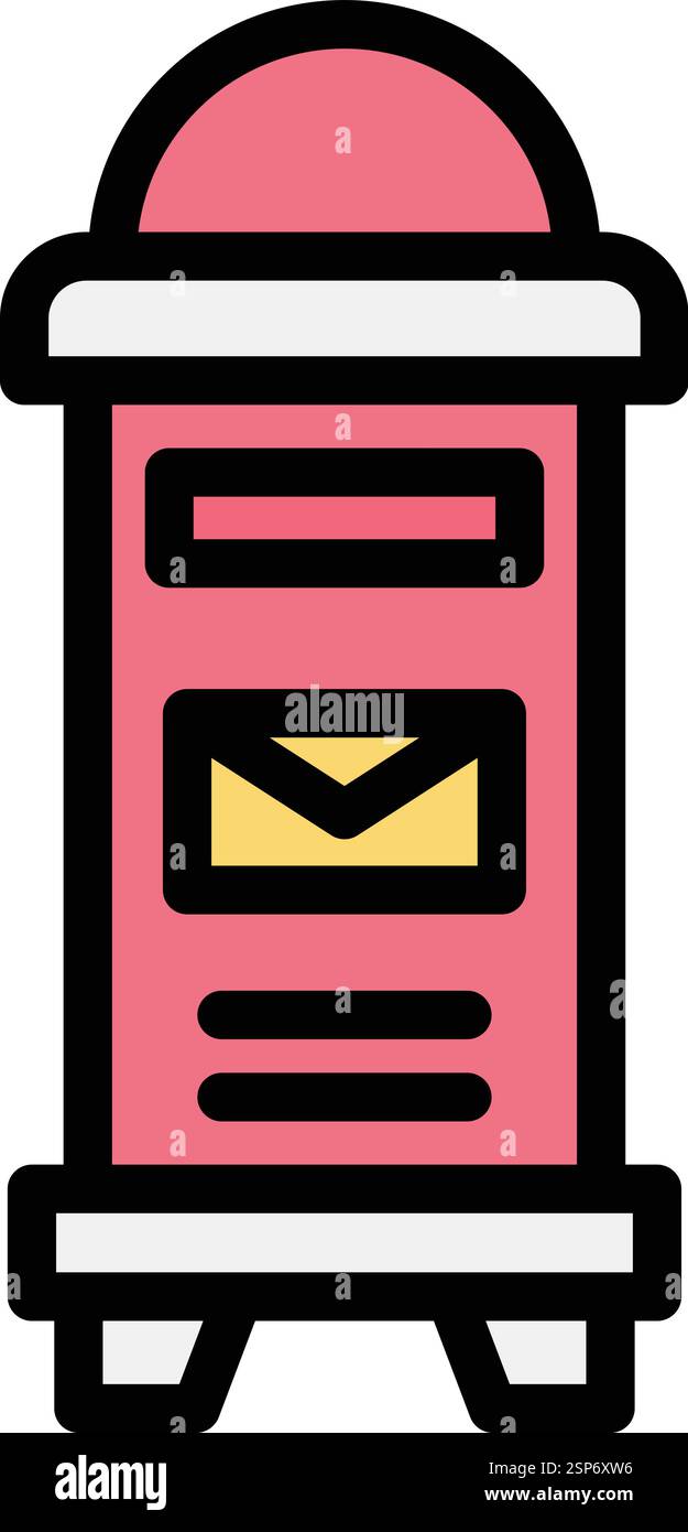 Mailbox Vector Icon Design Illustration Stock Vector