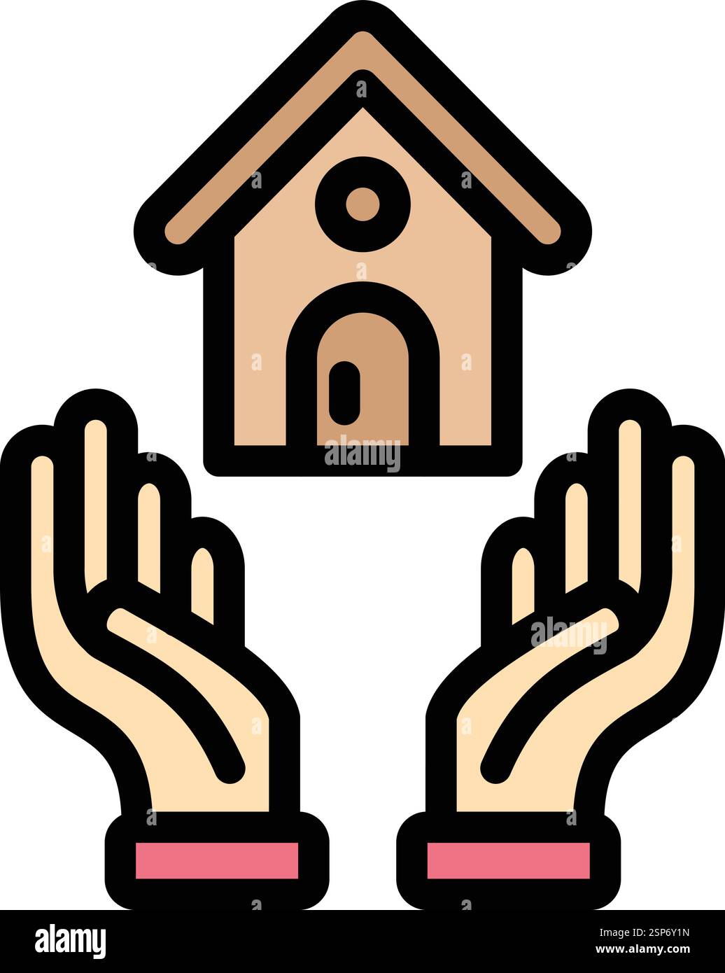 House insurance Vector Icon Design Illustration Stock Vector