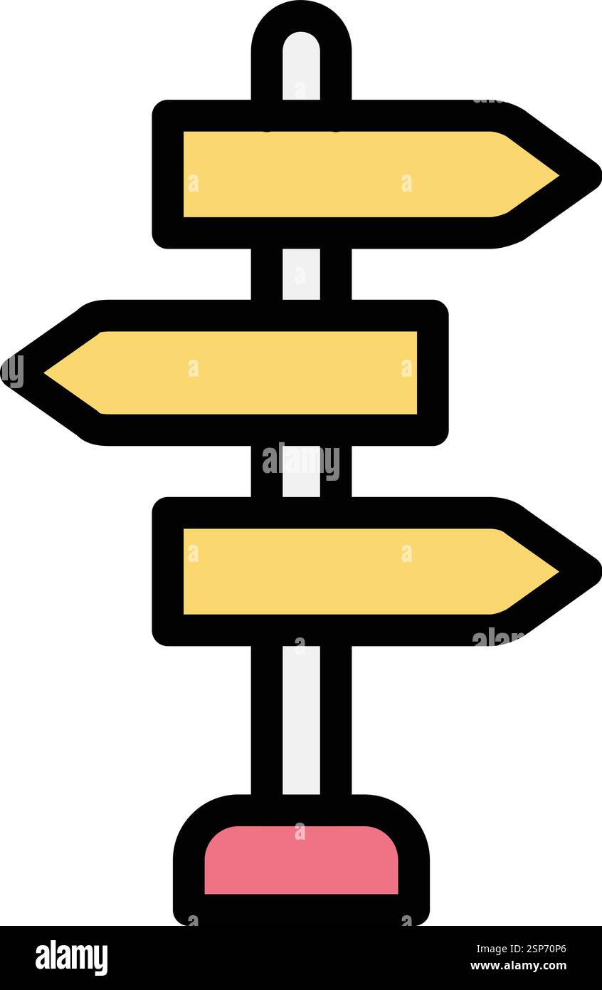 Signboard Vector Icon Design Illustration Stock Vector