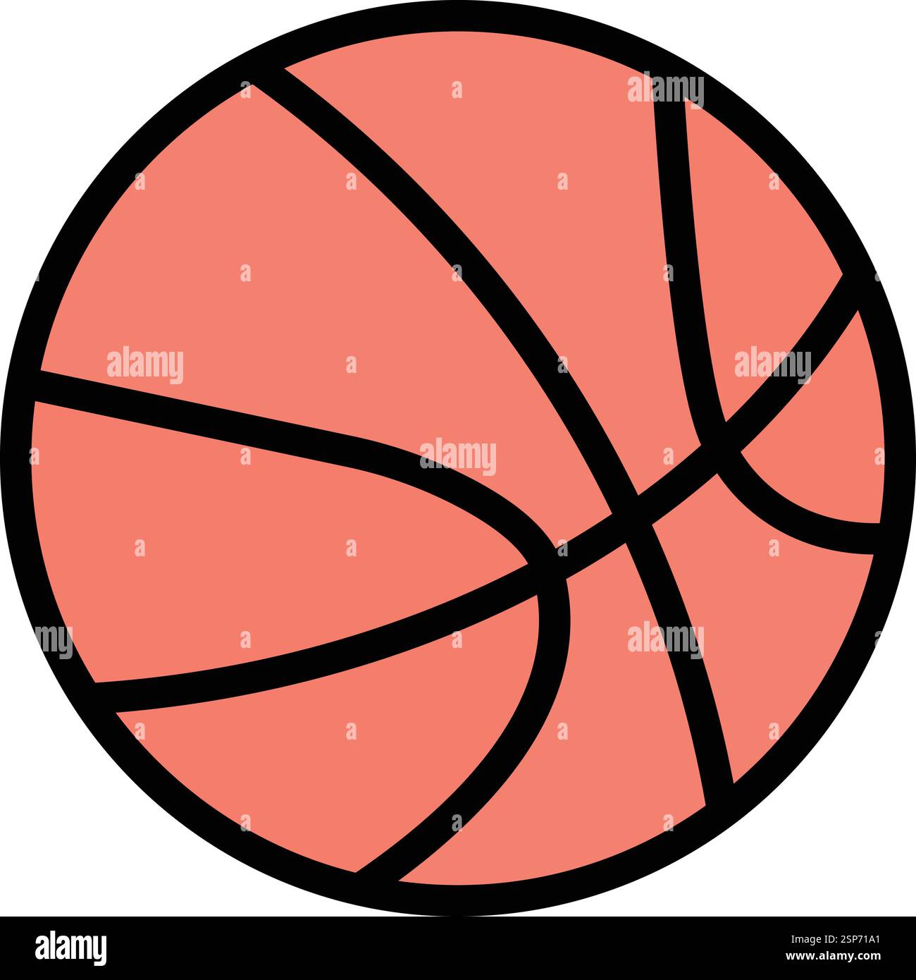 Basket ball Vector Icon Design Illustration Stock Vector