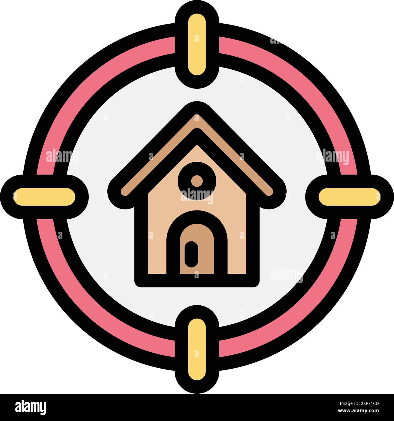 Target Vector Icon Design Illustration Stock Vector