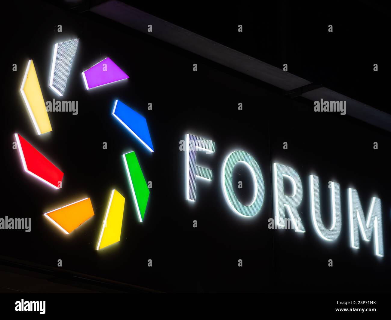 Montreux, Switzerland - December 12, 2024: The Forum Centre Commercial is a shopping center located in the heart of Montreux Stock Photo