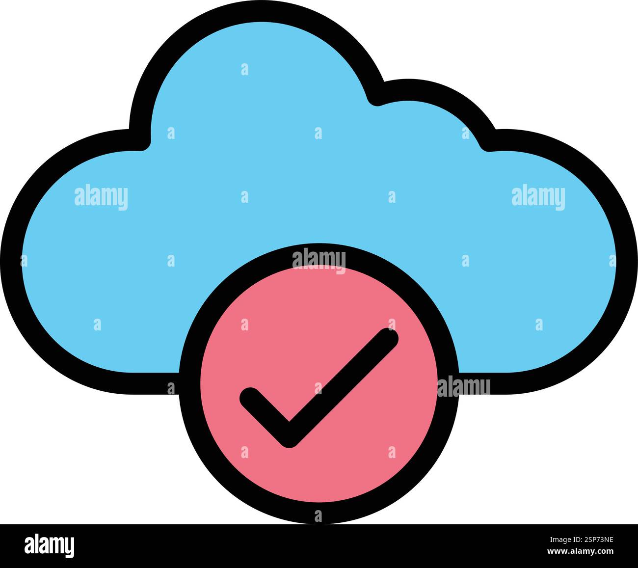 Check Vector Icon Design Illustration Stock Vector