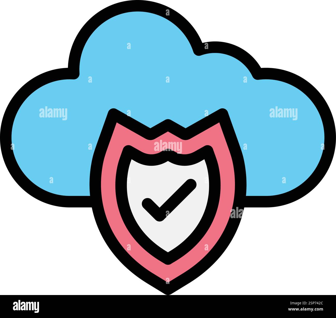 Shield Vector Icon Design Illustration Stock Vector
