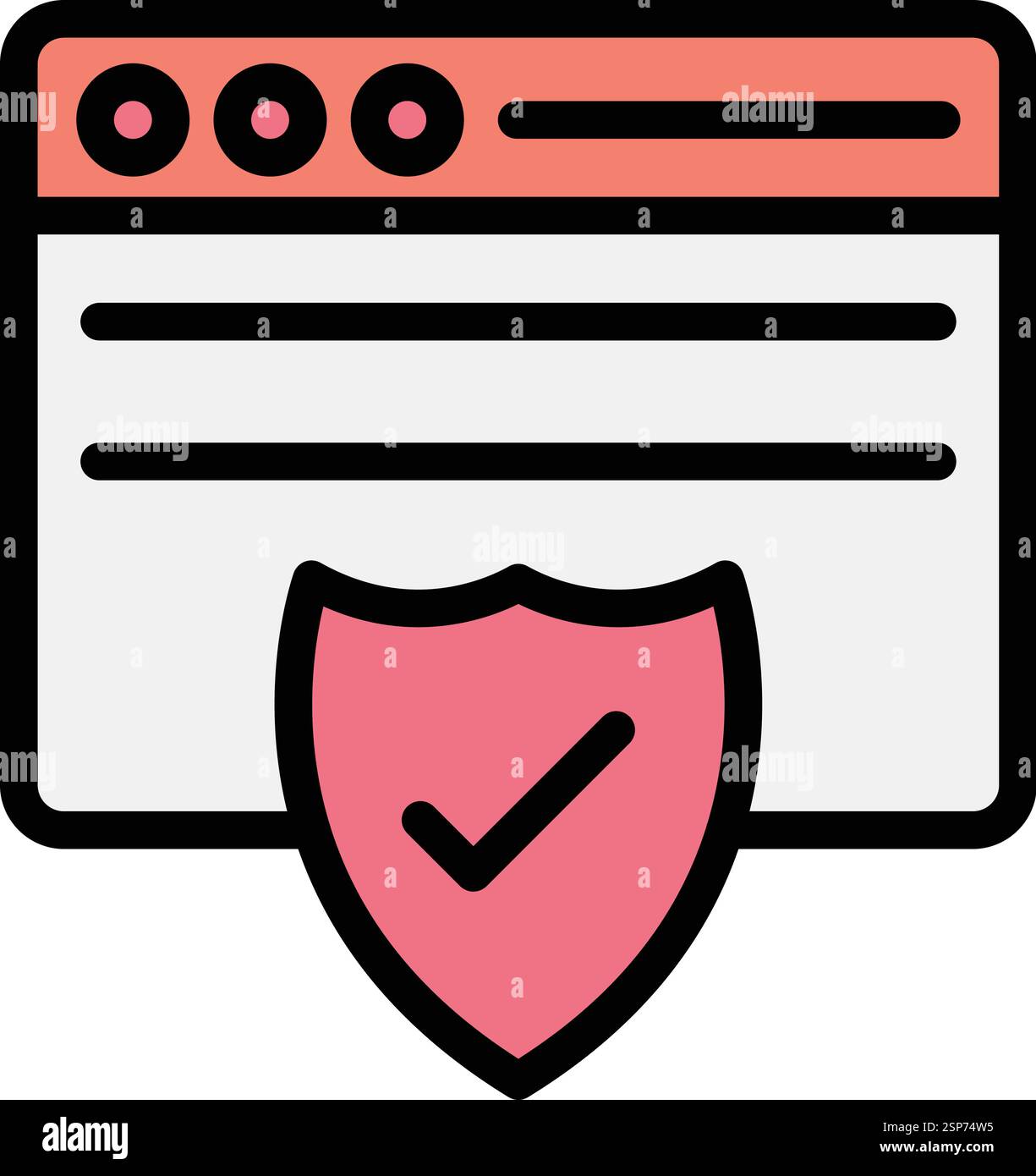 Security Vector Icon Design Illustration Stock Vector