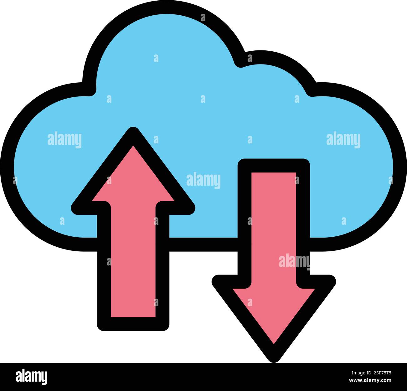 Data transfer Vector Icon Design Illustration Stock Vector