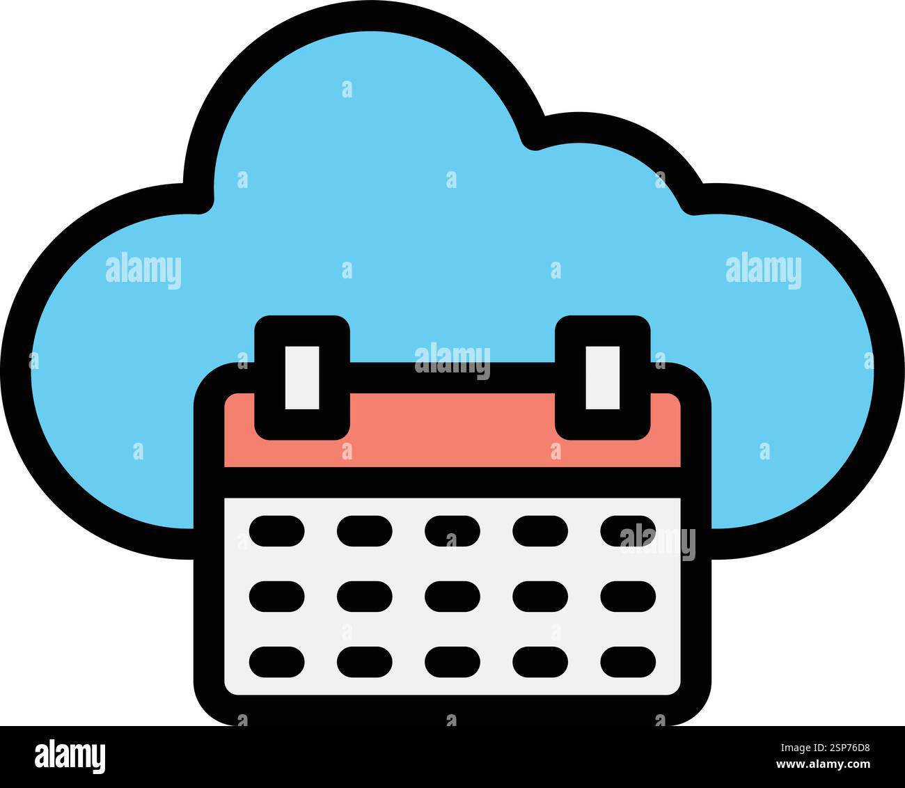 Calendar Vector Icon Design Illustration Stock Vector