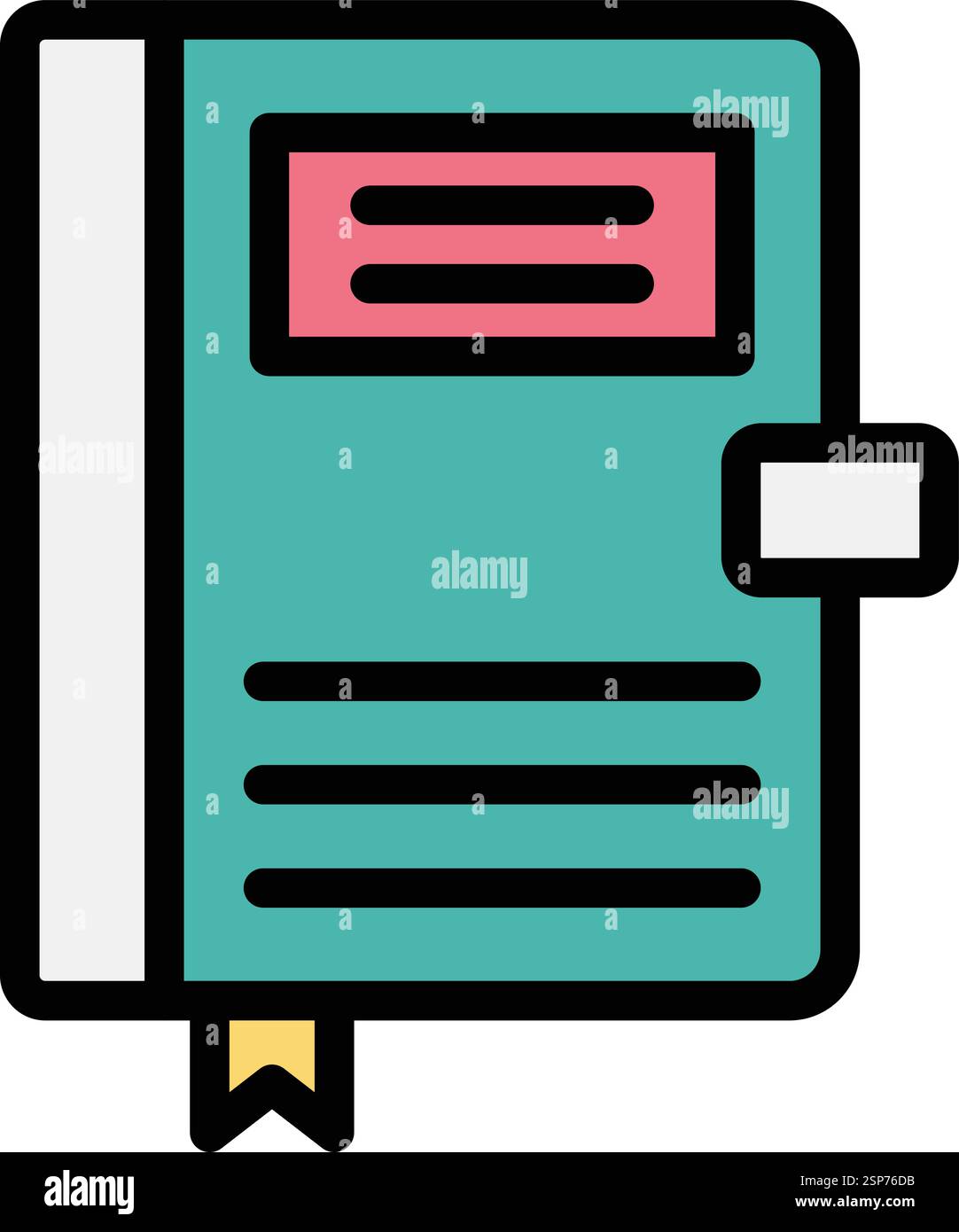 Journal Vector Icon Design Illustration Stock Vector