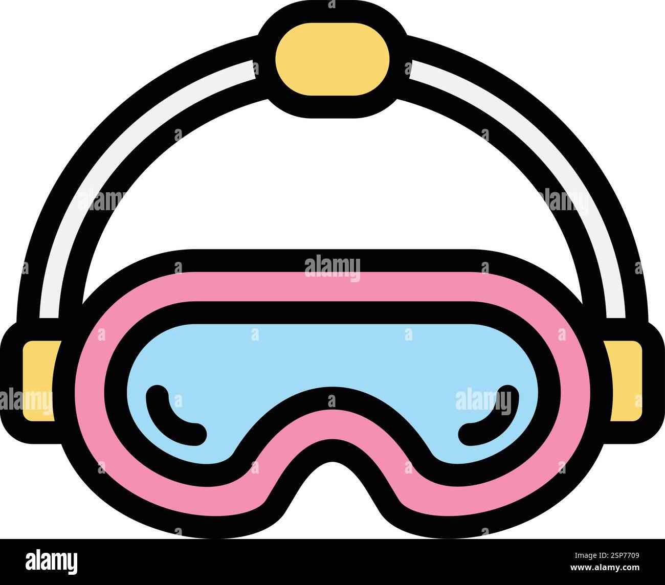 Safety glasses Vector Icon Design Illustration Stock Vector