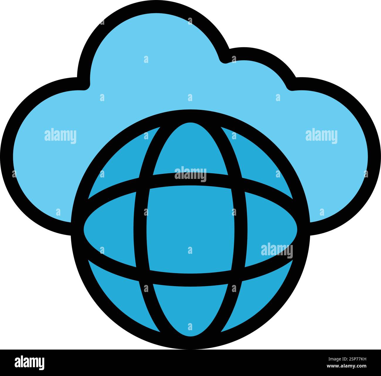 Global Vector Icon Design Illustration Stock Vector