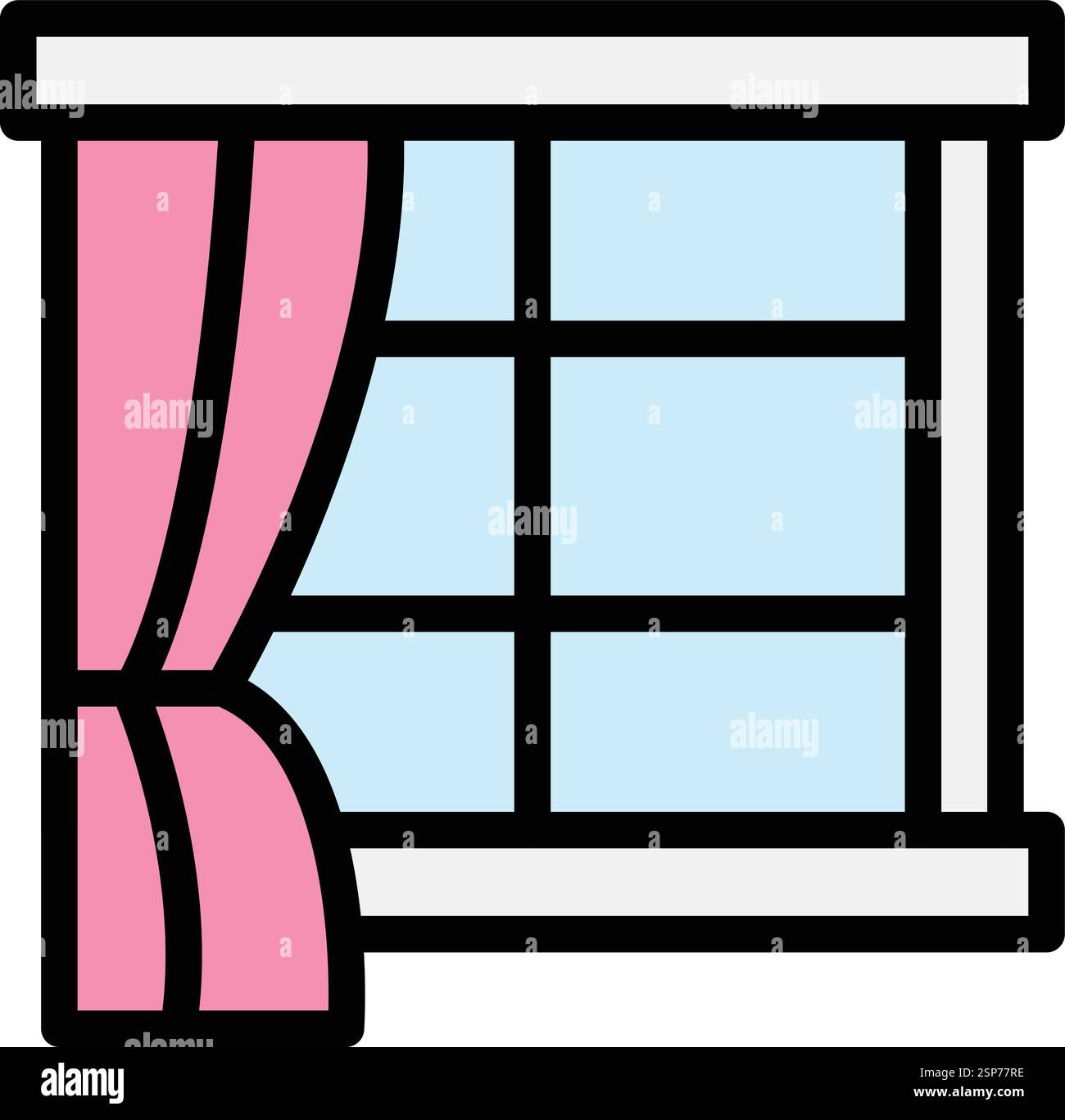 Window Vector Icon Design Illustration Stock Vector