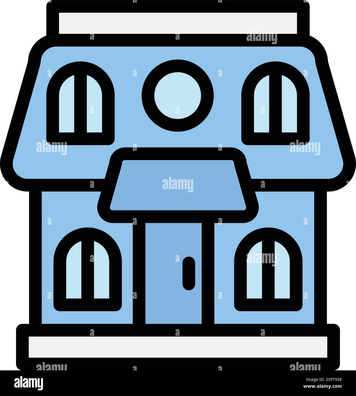 Doll house Vector Icon Design Illustration Stock Vector