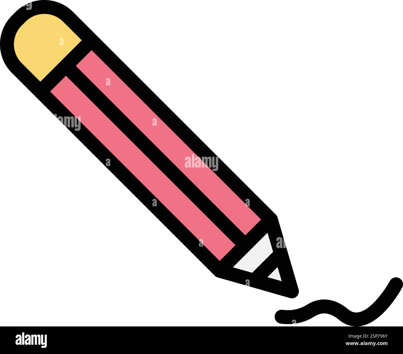 Pencil tool Vector Icon Design Illustration Stock Vector