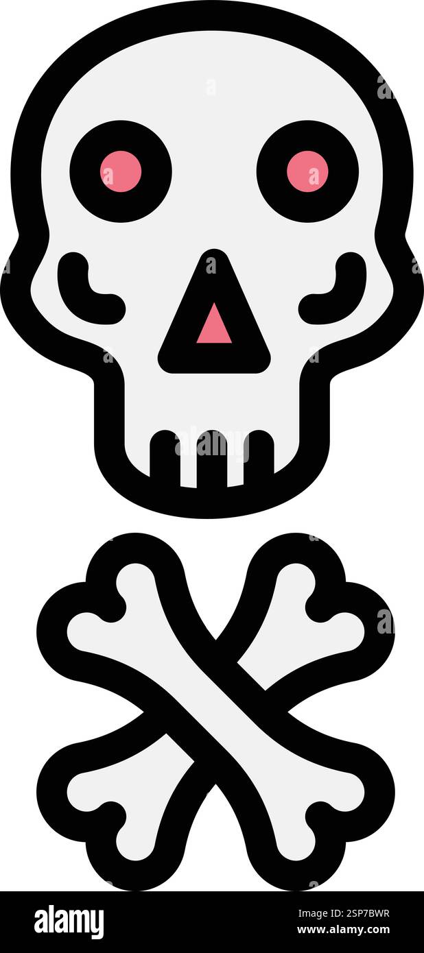 Skull Vector Icon Design Illustration Stock Vector