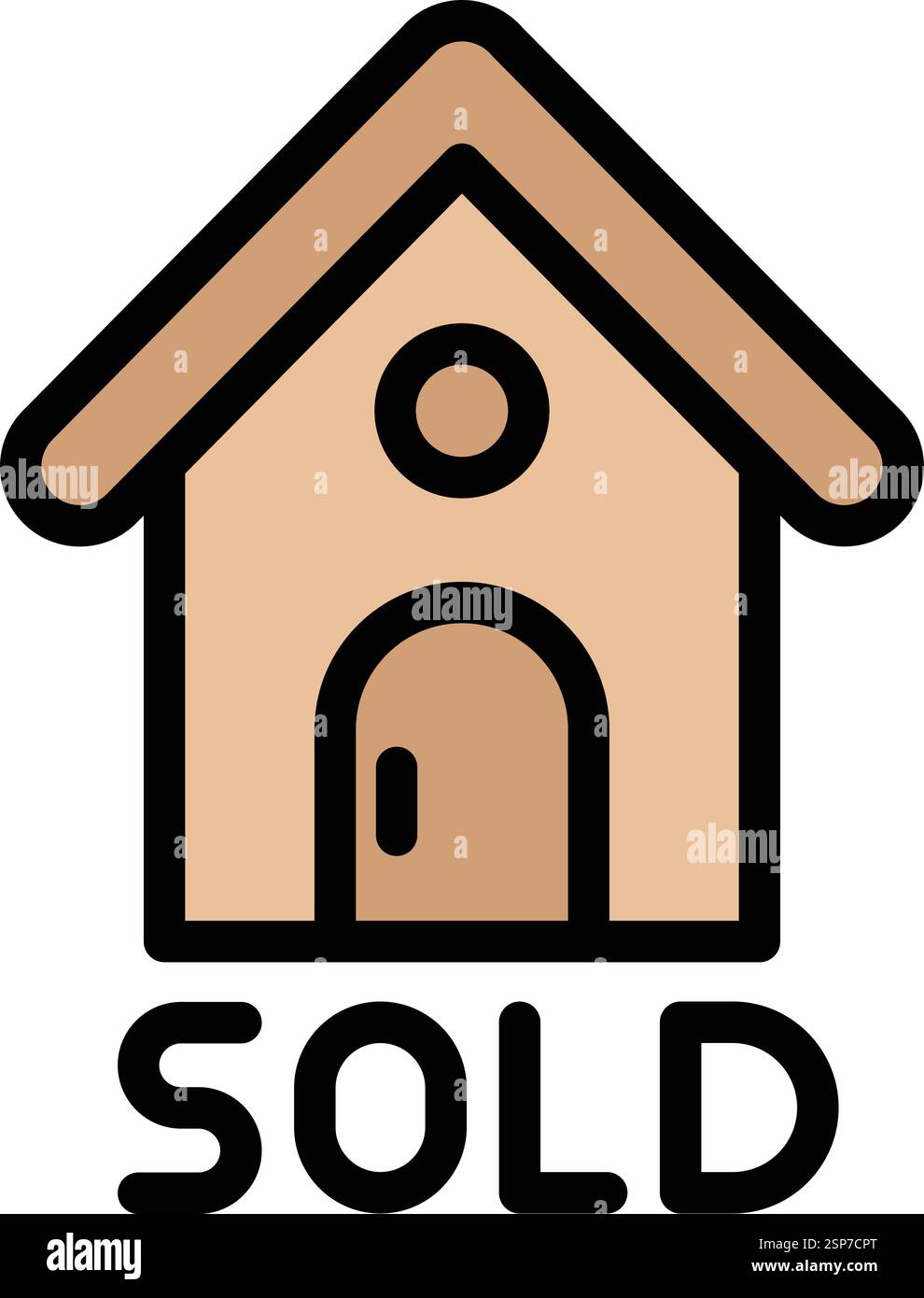 Sold Vector Icon Design Illustration Stock Vector