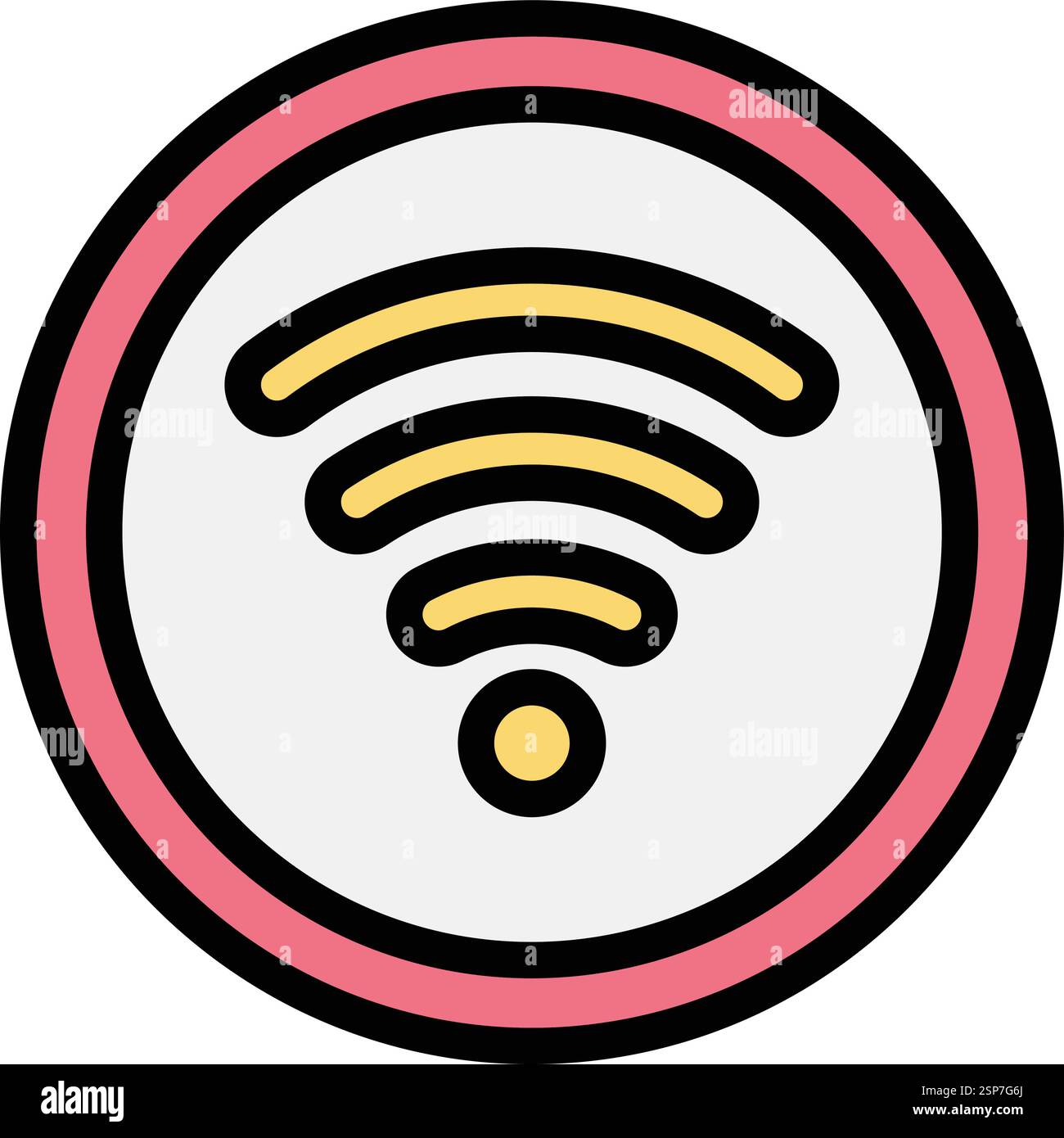 Wifi signal Vector Icon Design Illustration Stock Vector
