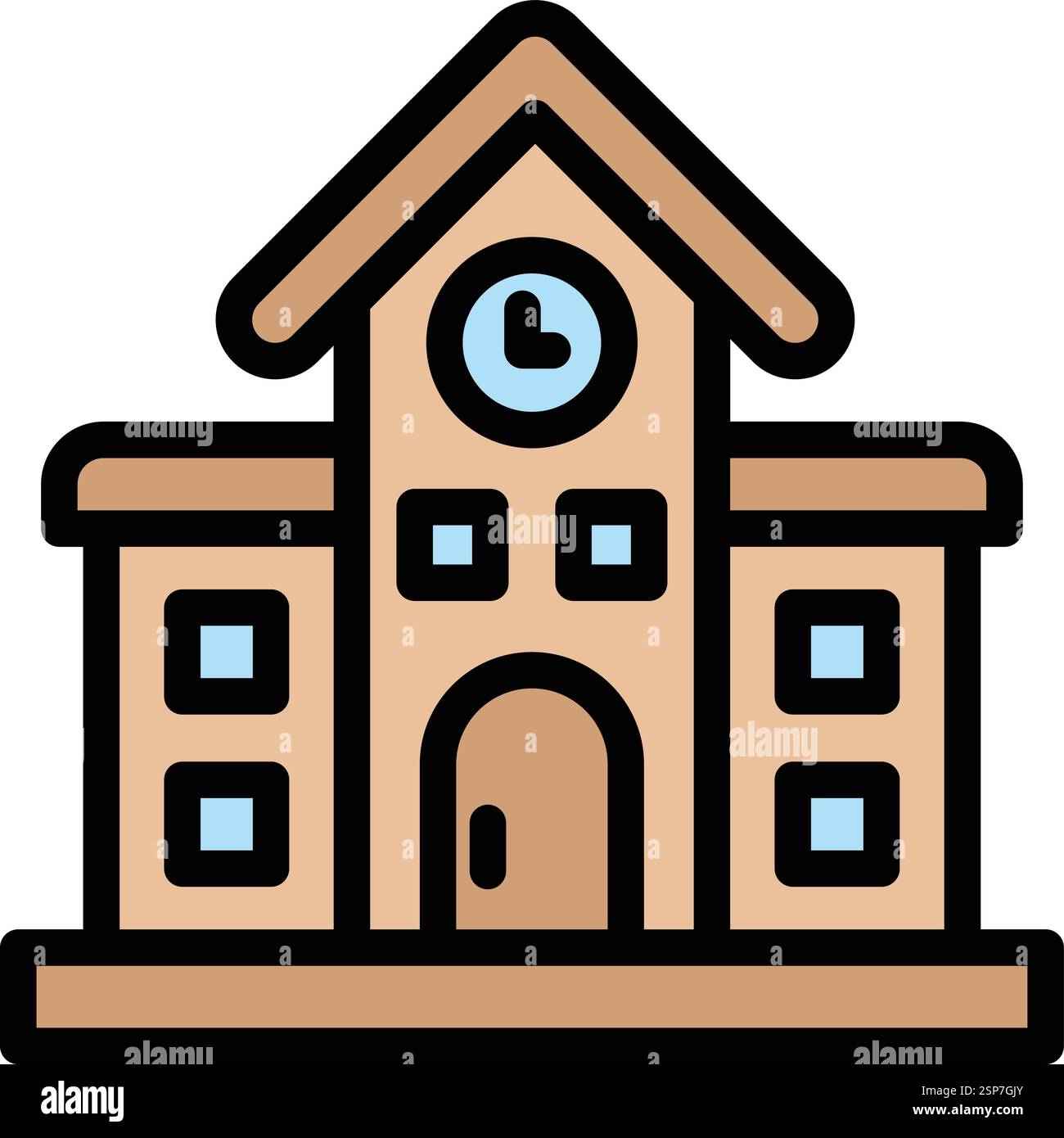 Railway station Vector Icon Design Illustration Stock Vector