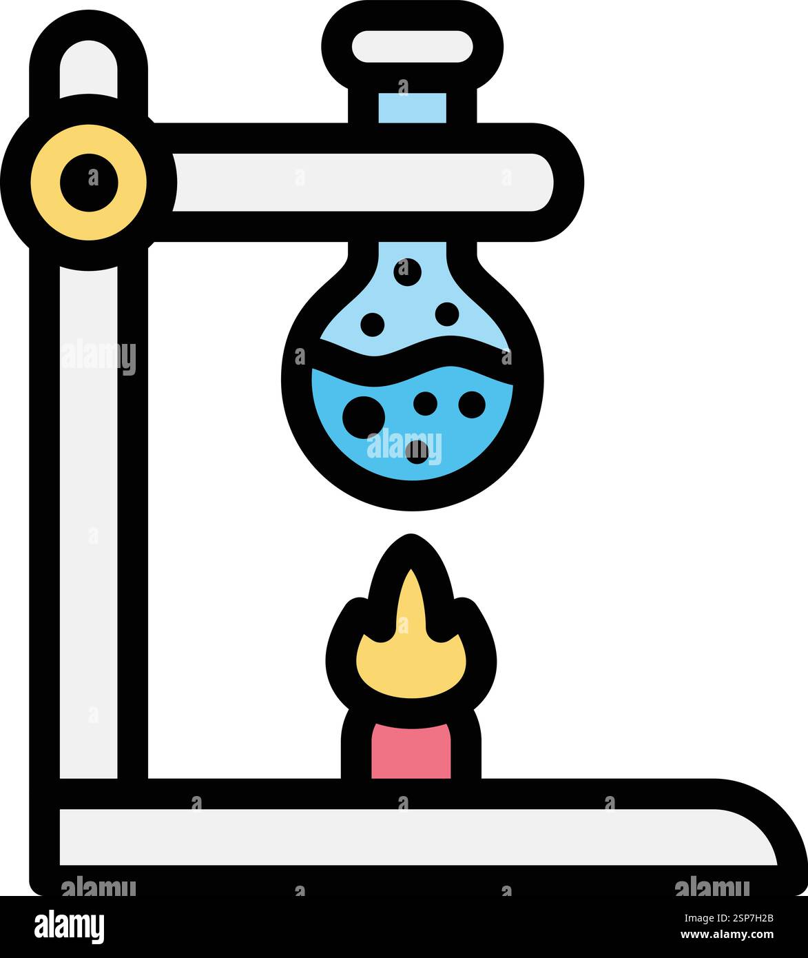 Bunsen burner Vector Icon Design Illustration Stock Vector