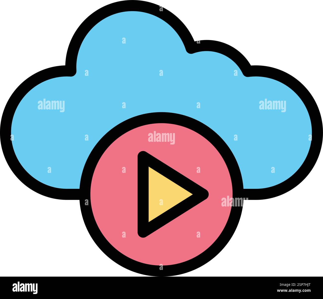 Video player Vector Icon Design Illustration Stock Vector