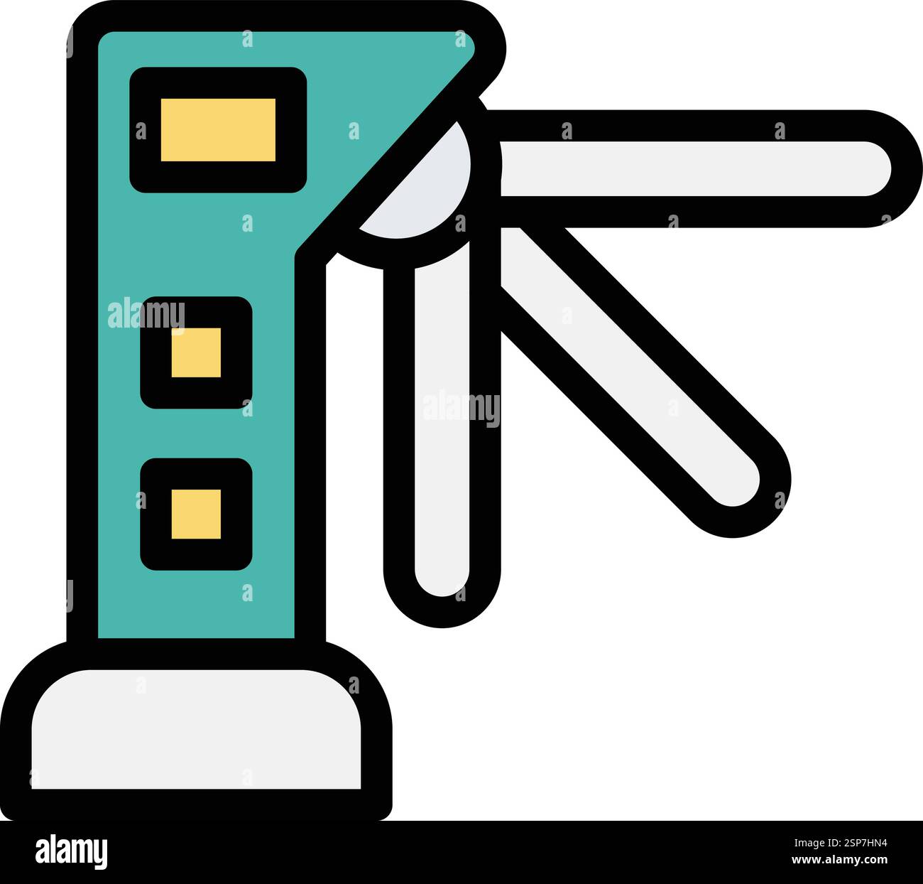 Turnstiles Vector Icon Design Illustration Stock Vector