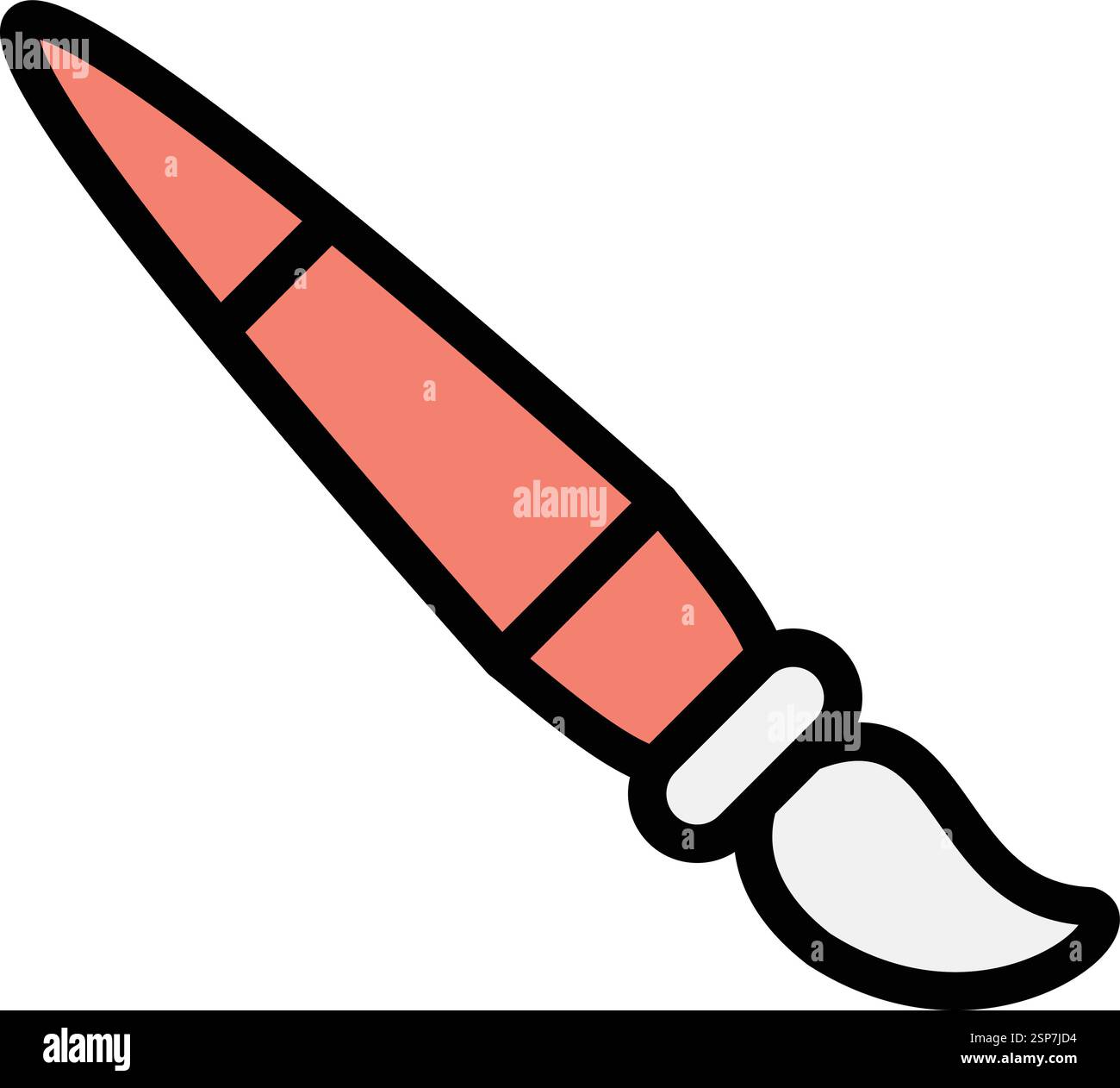 Paint brush Vector Icon Design Illustration Stock Vector